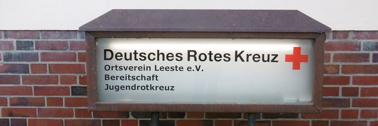 Schild: DRK Ortsverein Leeste e. V.